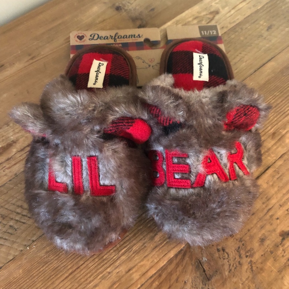 Dearfoams LiL Bear Child’s Slipper  11/12